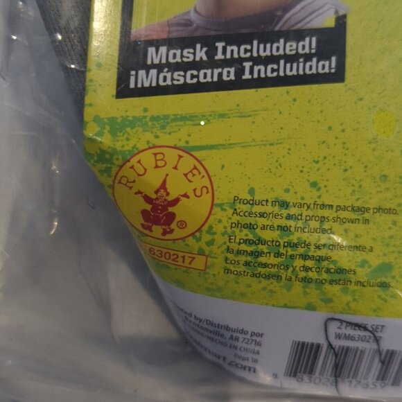 Rubie's Skull Mask Costume & Black and White - NWT M 8-10 - Picture 6 of 7